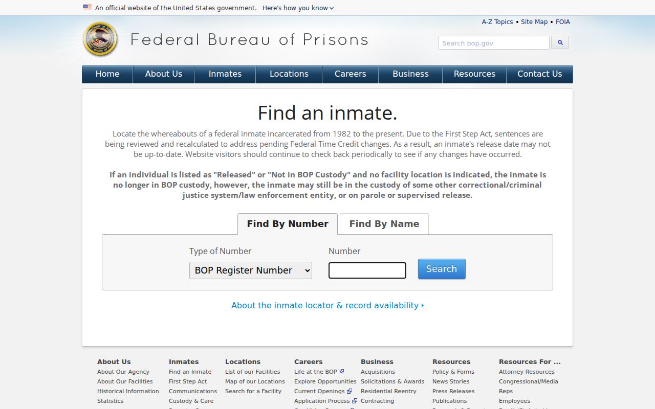 Lee County arrest history federal inmate locator