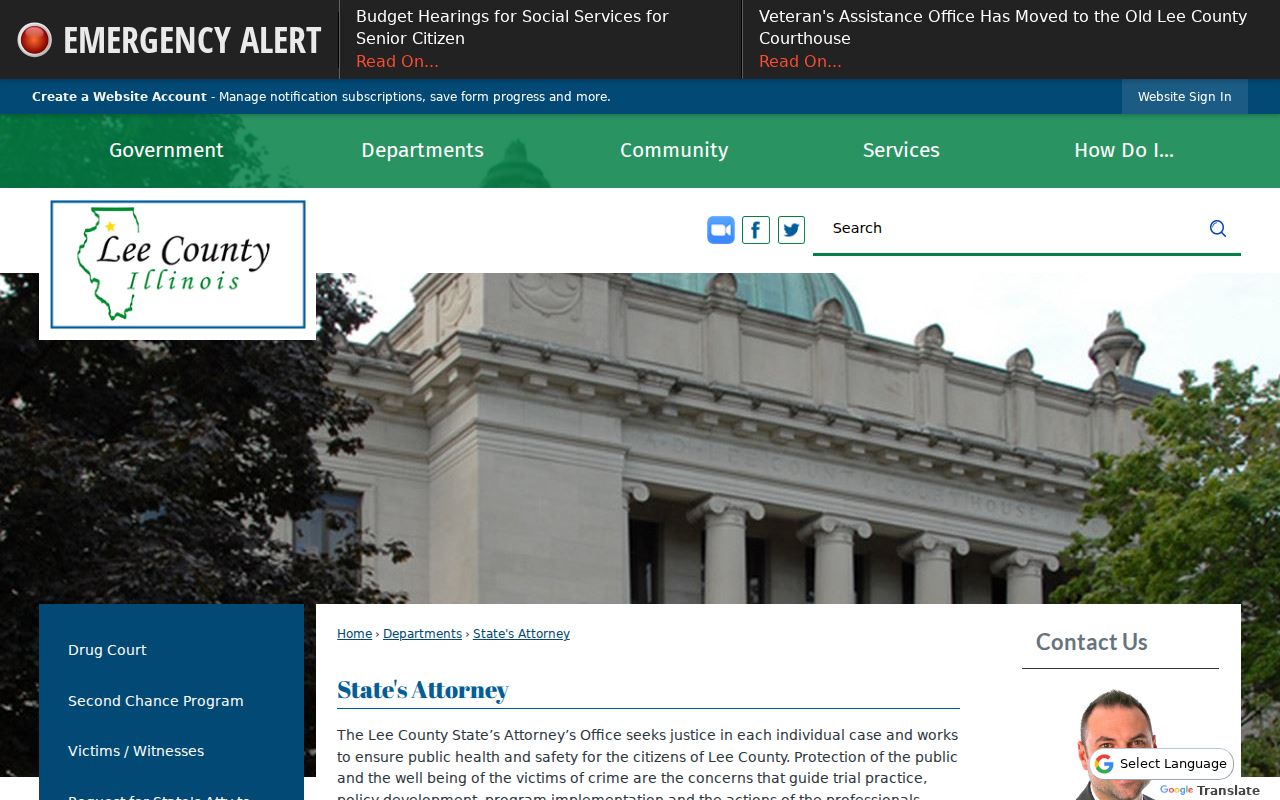Lee County criminal charge State's Attorney record process